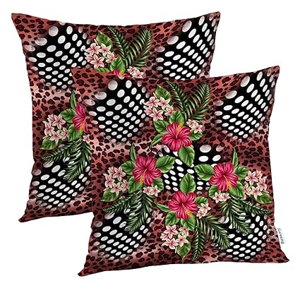 Amazon Com Batmerry Leopard Pillow Cover 18x18 Inch Set Of 2