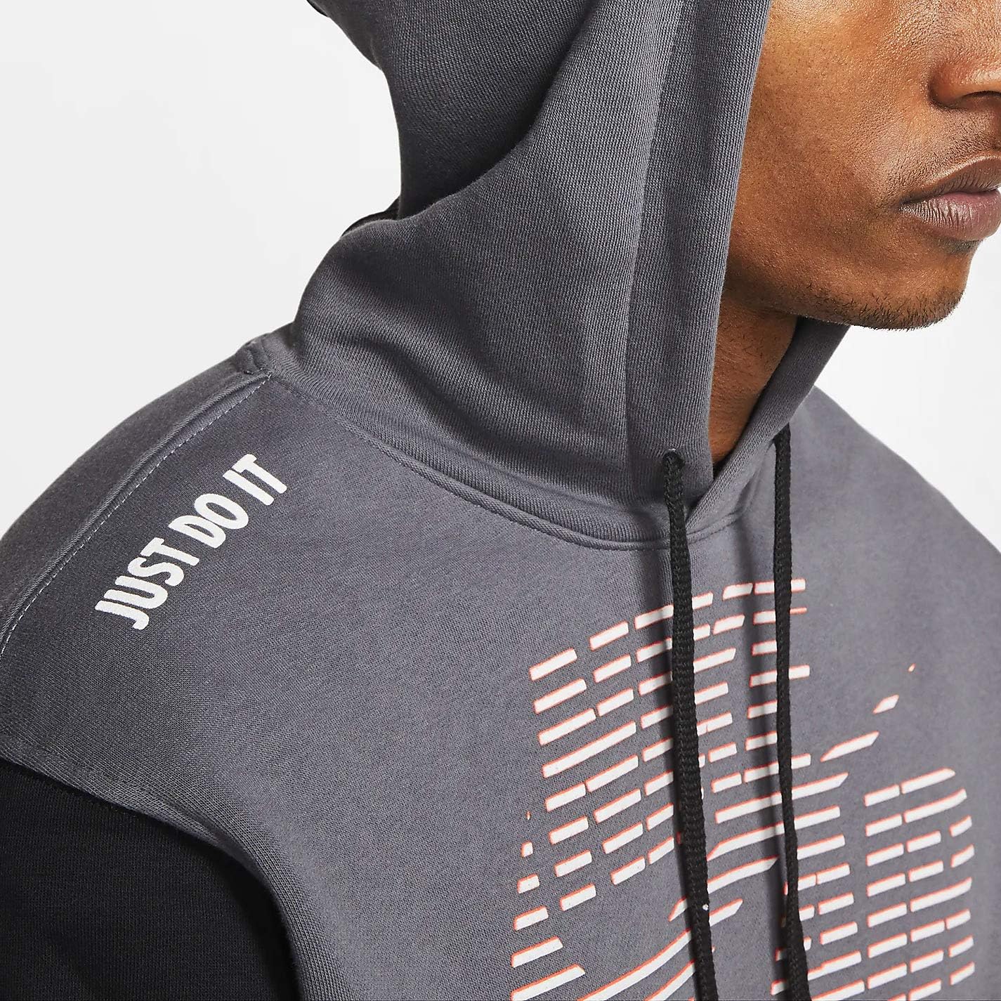 men's nike sportswear under construction club fleece hoodie