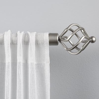 Exclusive Home Curtains 1 Curtain Rod and Finial Set