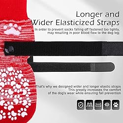 EXPAWLORER Anti Slip Dog Socks to Prevent Licking