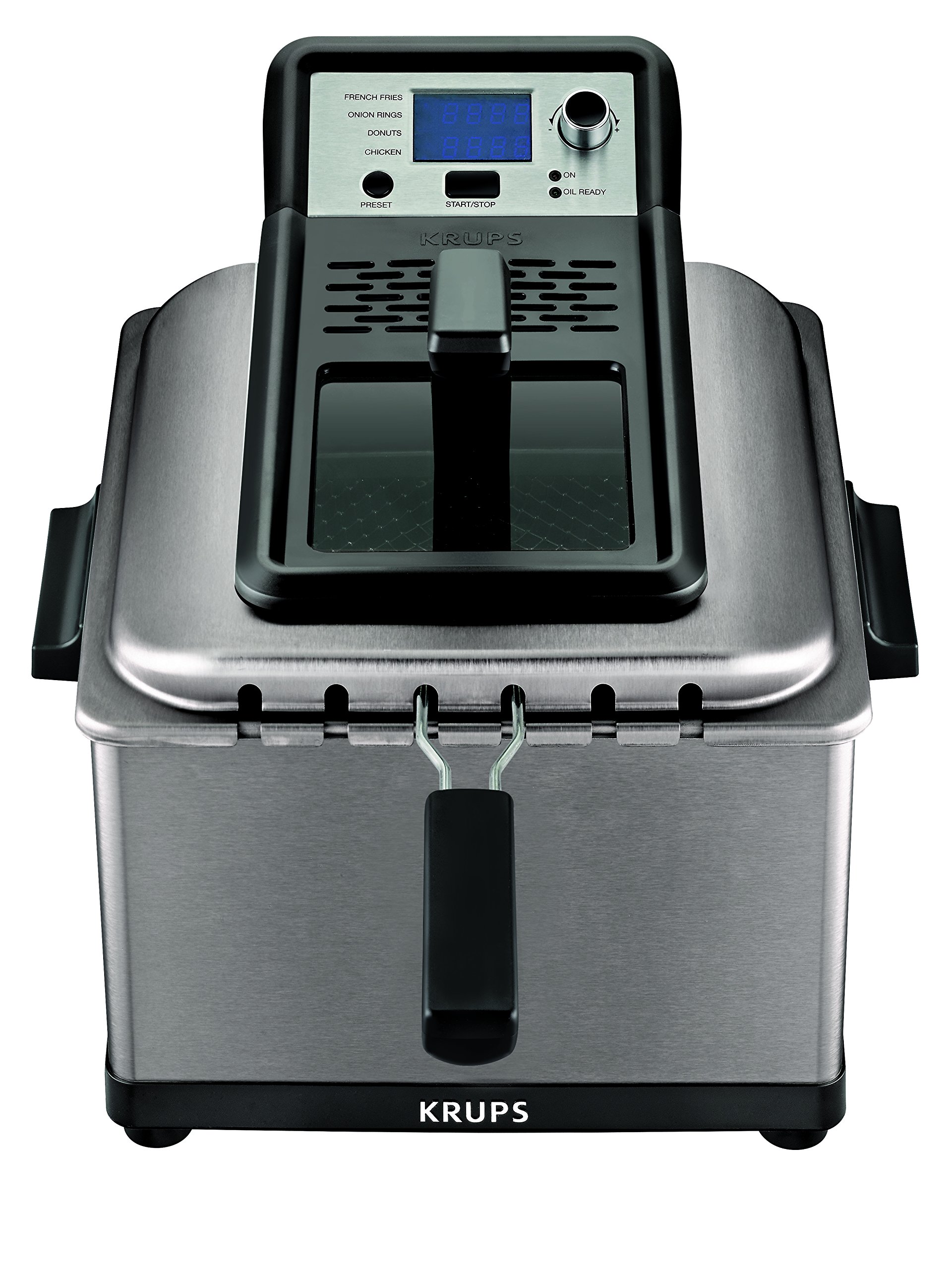 KRUPS KJ502D51 Deep Fryer, Electric Deep Fryer, Stainless Steel Triple