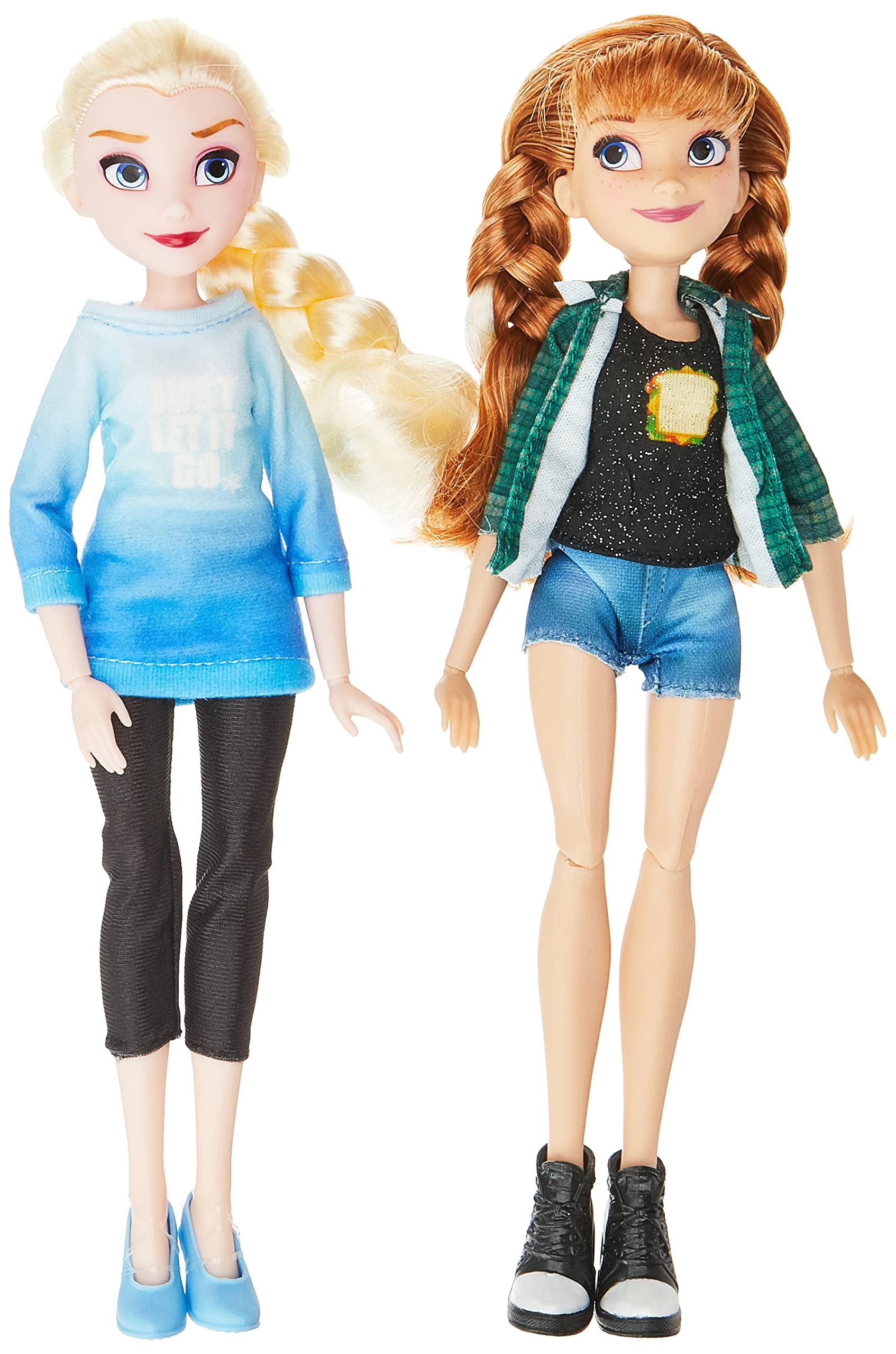 Disney Princess Ralph Breaks the Internet Movie Dolls, Elsa and Anna Dolls with Comfy Clothes and Accessories E7417ES0