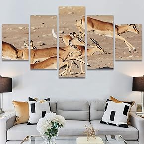 SIGNWIN 5 Panel Canvas Wall Art Modern Art...