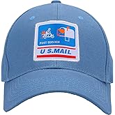 CINKCO Mailman Hat Mr. Postman Costume Blue Baseball Cap Postman Dress Up for Kids