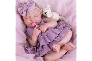 Aori Lifelike Reborn Baby Girl Dolls - Realistic 20-Inch Newborn Doll with Poseable Limbs and Feeding Kit, Weighted Real Life Reborn Baby Doll Gift Set for Seniors, Collectors and Kids 3+