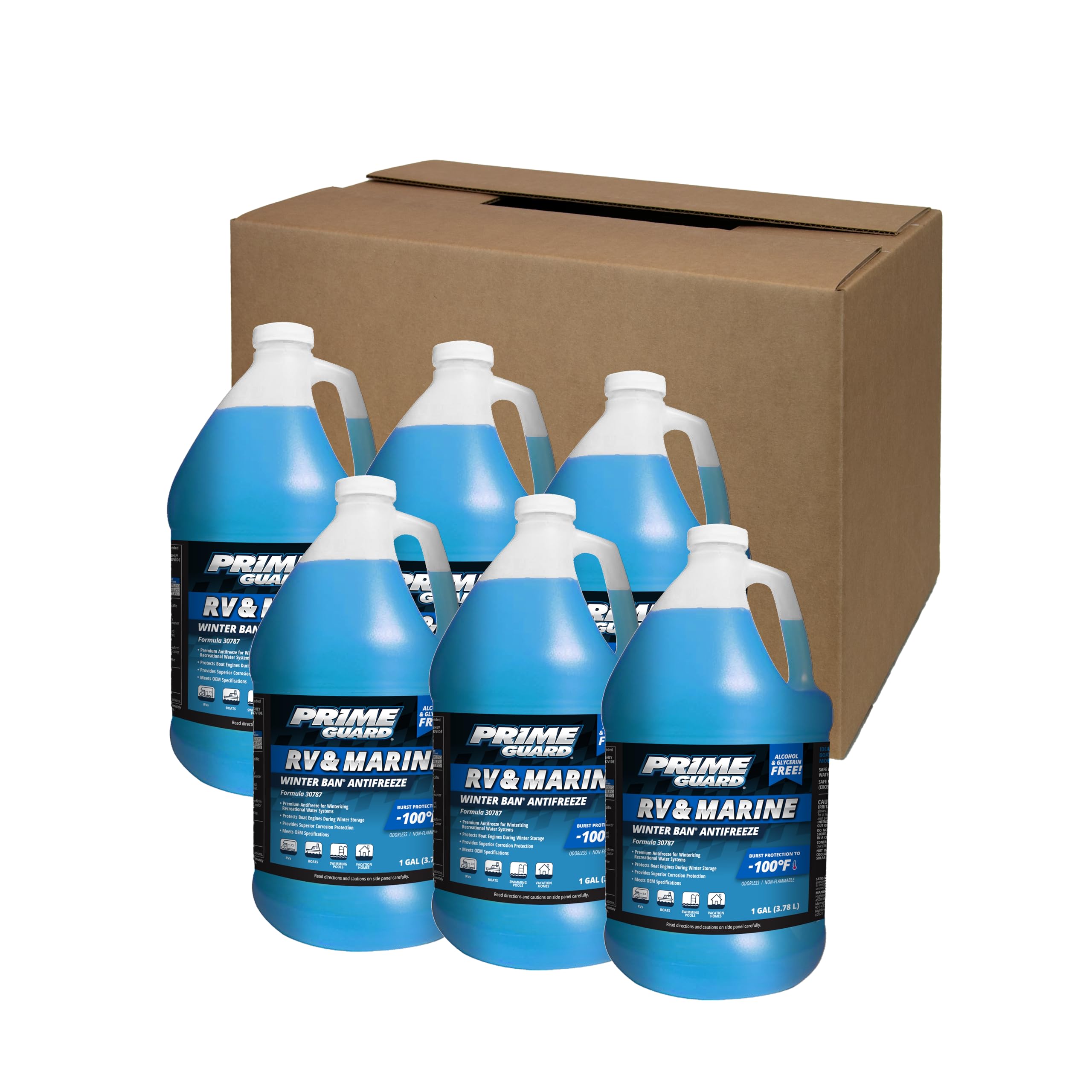 Photo 1 of ***ONLY FOUR***

Prime Guard -100ºF RV & Marine Premium Antifreeze - Alcohol & Glycerin Free - 1 Gallon (Pack of 4 )