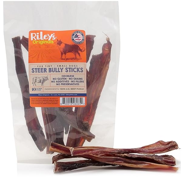 RILEY’S STEER BULLY STICKS FOR TINY TO SMALL...