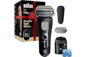Braun Series 9 PRO+ Electric Shaver, Pro SensoAdapt, 6in1 SmartCare Center, Wet & Dry Razor, 9660CCPS, Black, Holiday Gifts for Men
