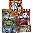Hot Wheels Jurassic World 2022 Premium Pop Culture Complete 5 Car Diecast Set DLB45-946Q Release