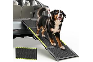 67''L & 20''W Dog Ramp for Car - Portable Extra Wide Pet Ramp for Medium & Large Dogs with Non-Slip Rug Surface, Dog Steps St