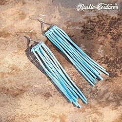 Rustic Couture's Boho Fringe Earrings for Women