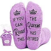 HAPPYPOP Retirement Gifts - Retired Socks, Friend Coworker Socks Gifts for Women