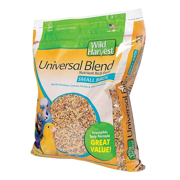 WILD HARVEST UNIVERSAL BLEND FOR SMALL BIRDS 3 POUNDS, FORITIFIED NUTRITION