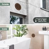 Vent Systems 4 Inch Round Vent Cover Pack of 2 Brown Plastic Grille view 5