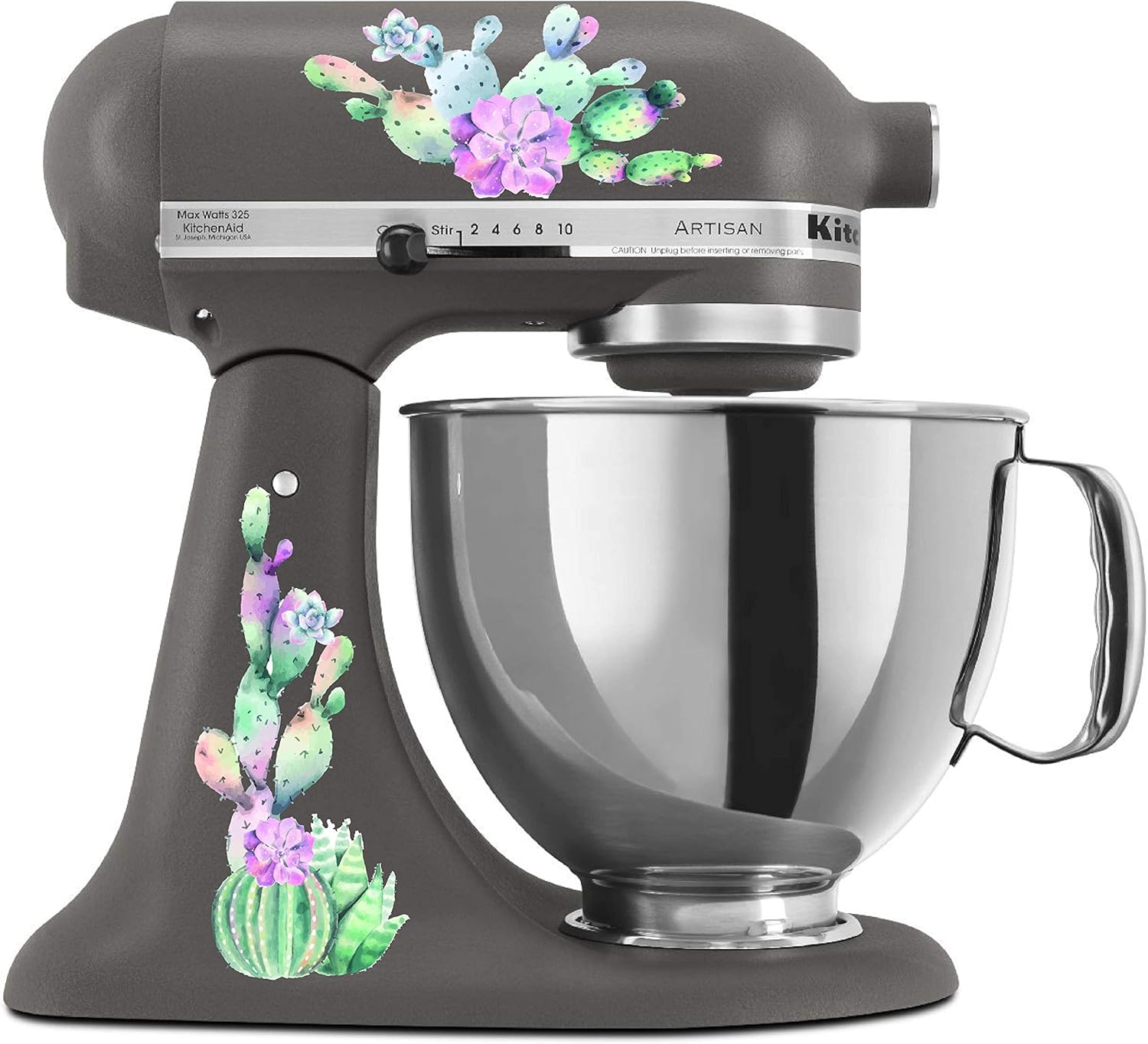 Watercolor Cactus Mixer Decal Set (Print)