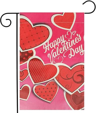 Amazon Com Kissdate Double Sided Happy Valentine S Day Garden