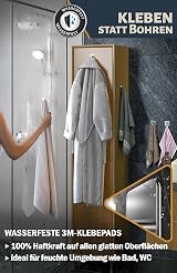 4smile Self Adhesive Hooks Set of 6 Stainless Steel Heavy Duty 10 kg view 4