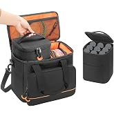 PGmoon 9 Slots Wireless Microphone Case, Microphone Bag for Handheld Mic | Microphone Carrying Case Fit for Singing, Karaoke, Party (Patent Design)