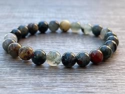 Bloodstone Crystal Bead Bracelet 8mm, Wholesale