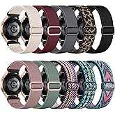 Ouwegaga Elastic Bands Compatible with Samsung Galaxy Watch 7 6 5 4 Band 40mm 44mm, Galaxy Watch 5 Pro 45mm/Watch 6 4 Classic 47mm 43mm 42mm 46mm/Watch FE/Active 2, 20mm Stretchy Nylon Sport Strap