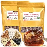 Lingyunxi Sour Jujube Kernel Tea Lily Good Night Tea Help Sleep Sour Jujube Kernel Lily Chinese Herbal Tea Relaxing, Happy Mood 酸枣仁茶 酸枣仁百合茶 助睡眠 放松心情 300g/10.6oz