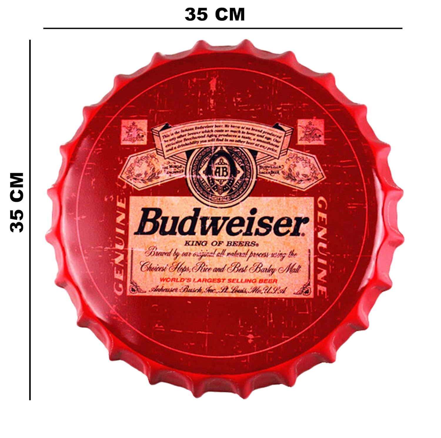Buy Vinoxo 35cm Large Metal Tinplate Beer Bottle Caps Wall