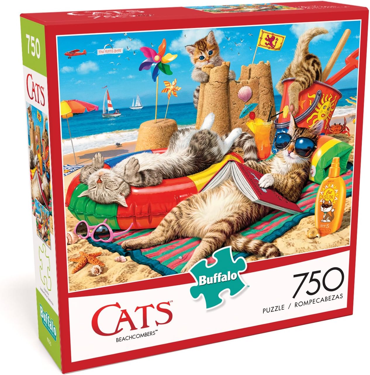 Buffalo Games - Beachcombers - 750 Piece Jigsaw Puzzle Multicolor, 24"L X 18"W: Toys & Games