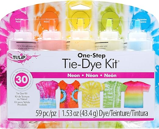 Amazon Com Tulip One Step 5 Color Tie Dye Kits Neon
