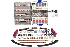 HARDELL 618PCS Rotary Tool Accessories, Rotary Tool Attachment with 1/8" Diameter Shanks, Fits Dremel Rotary Tools, Universal