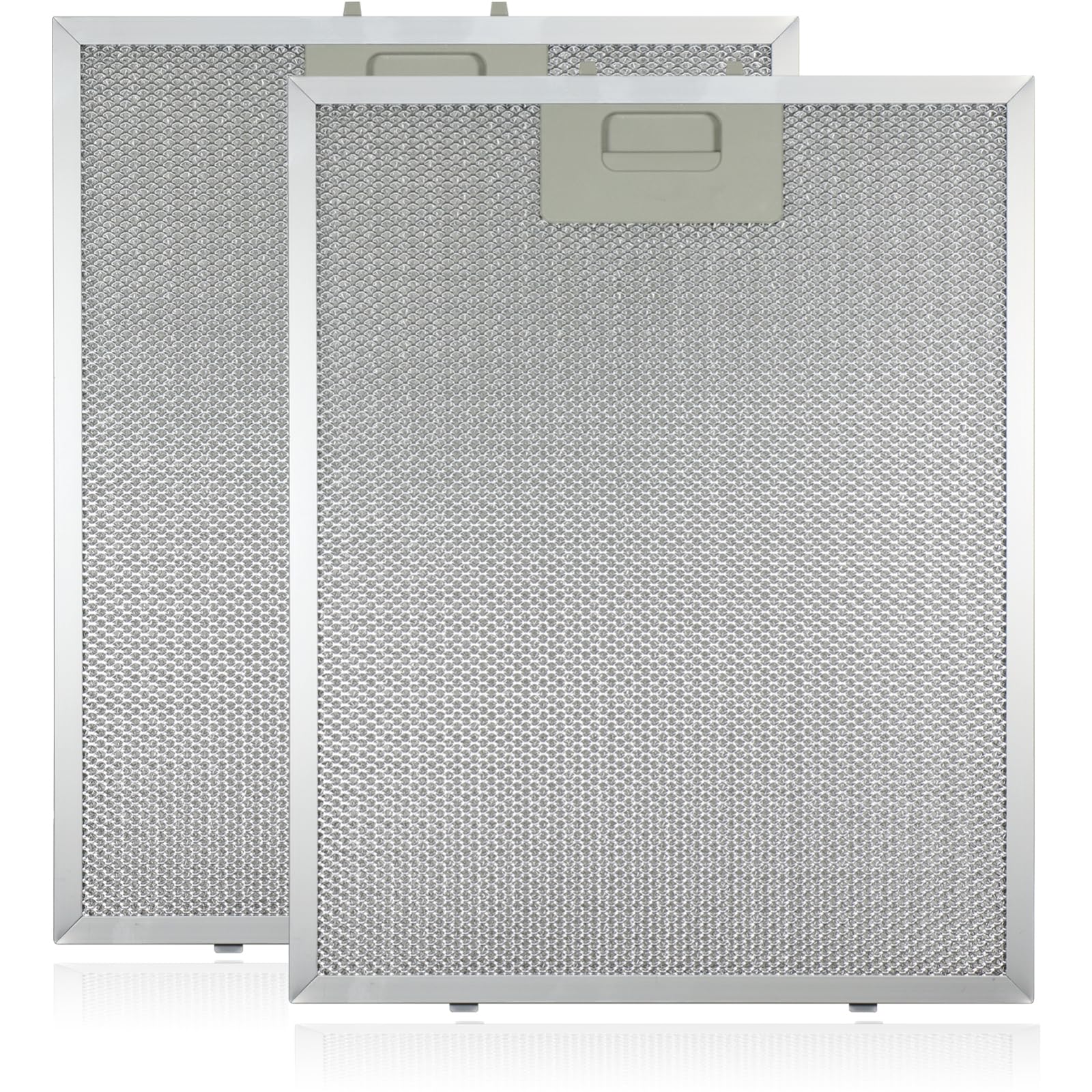 SPARES2GO Cooker Hood Metal Grease Filter (Silver, 320 x 260mm, Pack of 2)