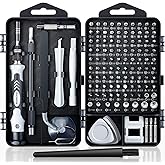 SHOWPIN 122 in 1 Precision Computer Screwdriver Kit, Laptop Screwdriver Sets with 101 Magnetic Drill Bits, Computer Accessories, Electronics Tool Kit Compatible for Tablet, PC, iPhone, PS4 Repair