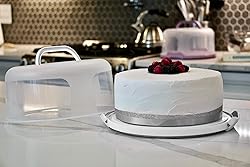 Top Shelf Elements Round Cake Carrier Two Sided
