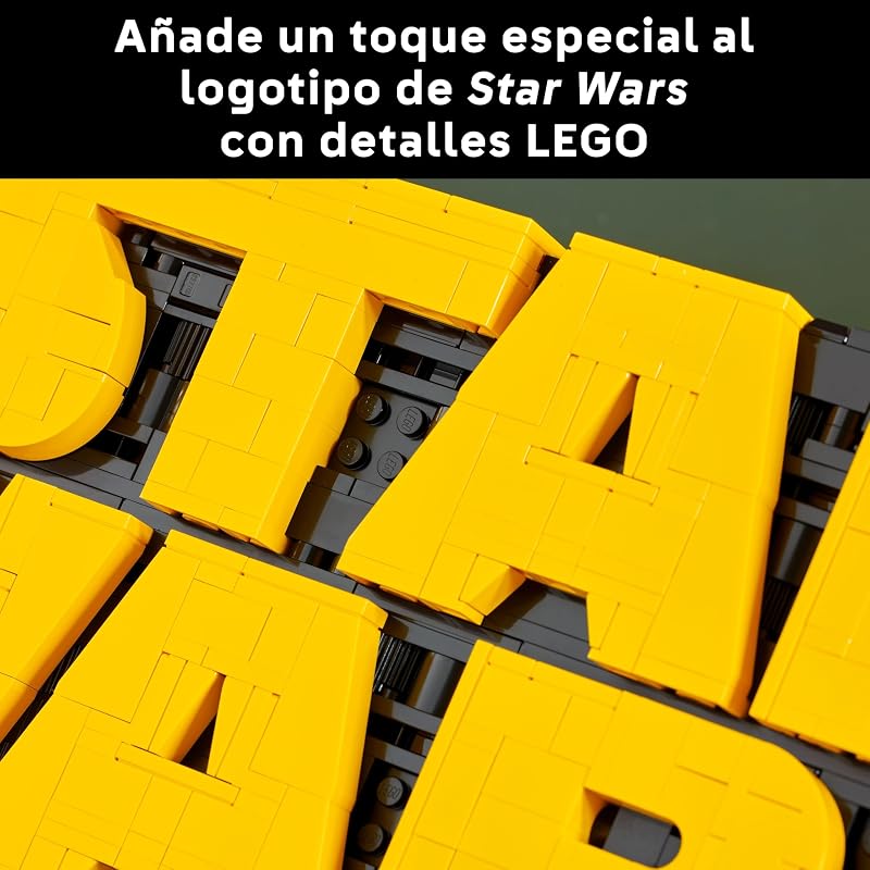 Star Wars 75407 Logotipo de Star Wars para Construir - Maqueta 3D de Colección para Adultos - Decoración para Hogar y Oficina - Regalo para Hombres, Mujeres, Adolescentes y Fans — foto 5 de 8