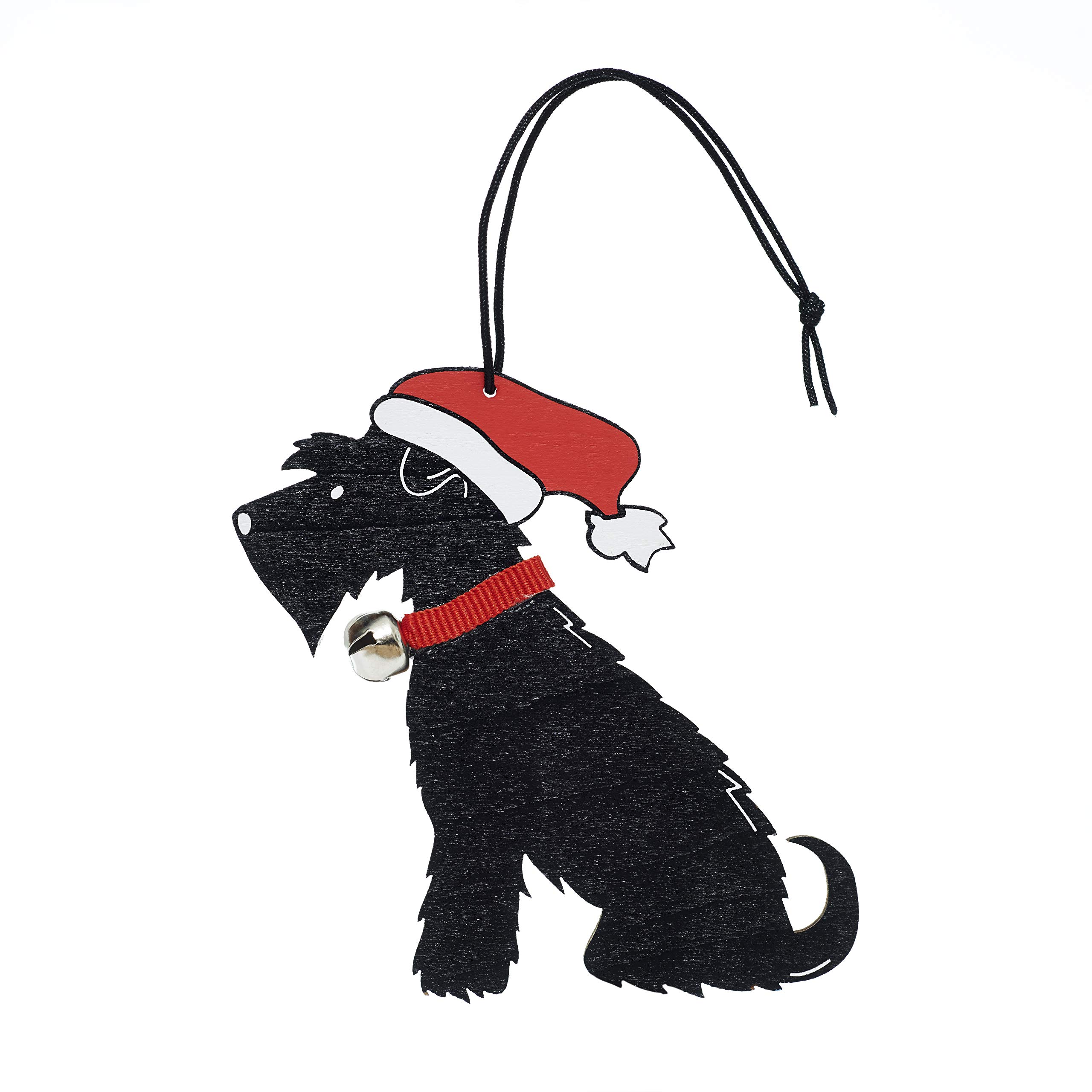 Sweet William Schnauzer Christmas decoration, Wood, Black