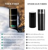 THICK FIBER Hair Fibres 25g Medium Blonde Hair Thickener for Thinning Hair view 5
