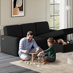 Yaheetech Sectional Sofa L-Shaped Sofa Couch Bed