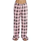 Just Love Women Plush Pajama Pants Buffalo Plaid