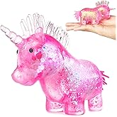 ZTATU Unicorn Squishy Toys for Kids, Stress Balls for Adults & Kids, Autism Sensory Toys Squishy Sugar Ball, Unicorn Party Favors Stress Relief Toy for Office, Travel, Easter Basket Stuffers (Pink)