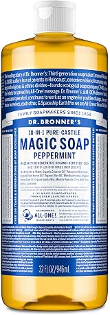 Dr. Bronner's Pure-Castile Soap Peppermint 946ml Liquid Soap