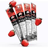 Mitsoh Bison Pemmican Meat Snack – Strawberry Flavour, Indigenous Superfood, Grass-Fed Bison, High Protein, Gluten-Free, Soy-