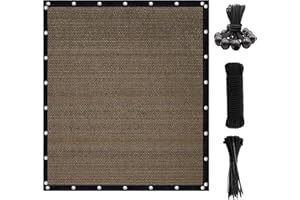 Artpuch Pergola Shade Cover with Grommets 200GSM 4X6 FT 90% UV Block Outdoor Sun Shade Cloth Privacy Screen for Patio Mocha