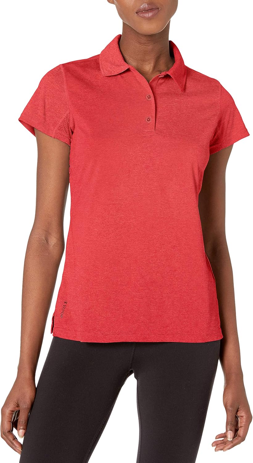Champion Women's Short Sleeve Double Dry Performance Polo: Clothing