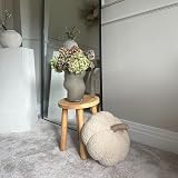 Masterplank Rustic Wooden Stool - Handcrafted Small Step Stool & Side Table view 2