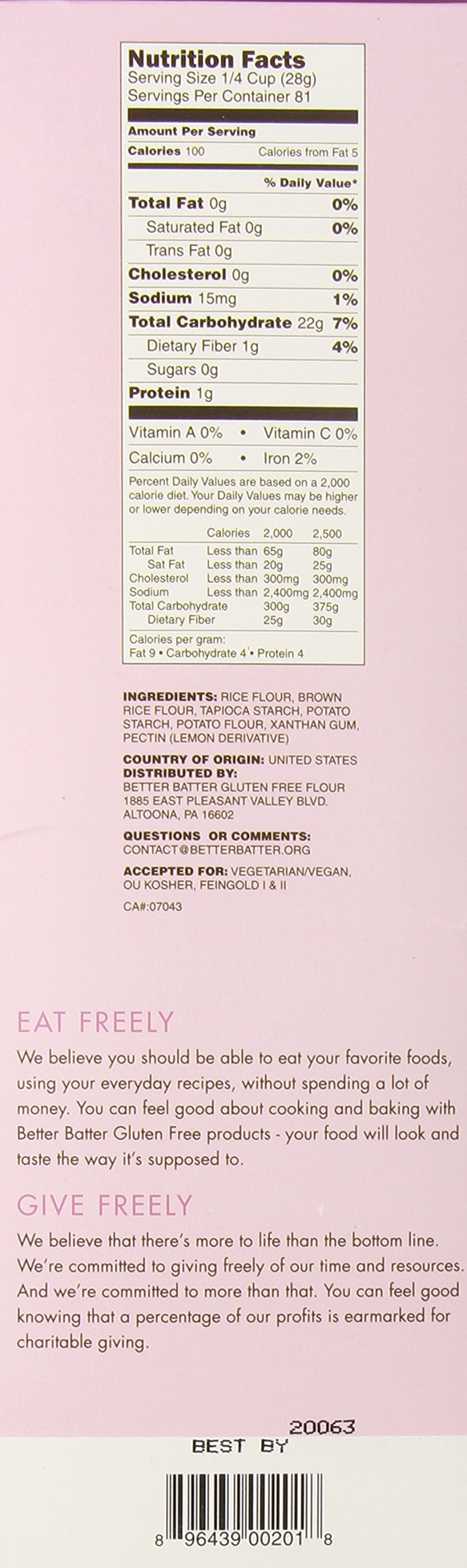 Better Batter GlutenFree Flour, 5 Pound eBay