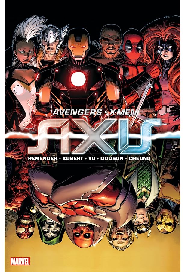 絶版　アベンジャーズvsX-MEN　アベンジャーズ＆X-MENアクシス　全５冊 Amazon.com: Avengers & X-Men: Axis: 9780785190950: Remender, Rick