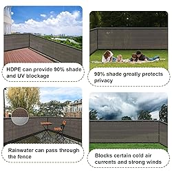 SUNLAX Privacy Fence Screen 8' x 38' Heavy Duty