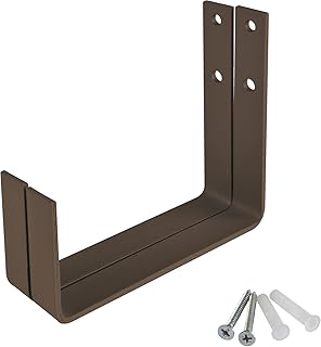 Windhager Blumenkasten-Halter zur fixen Wandbefestigung, Tragkraft 20 kg, Braun 15 x 13 cm, 05818