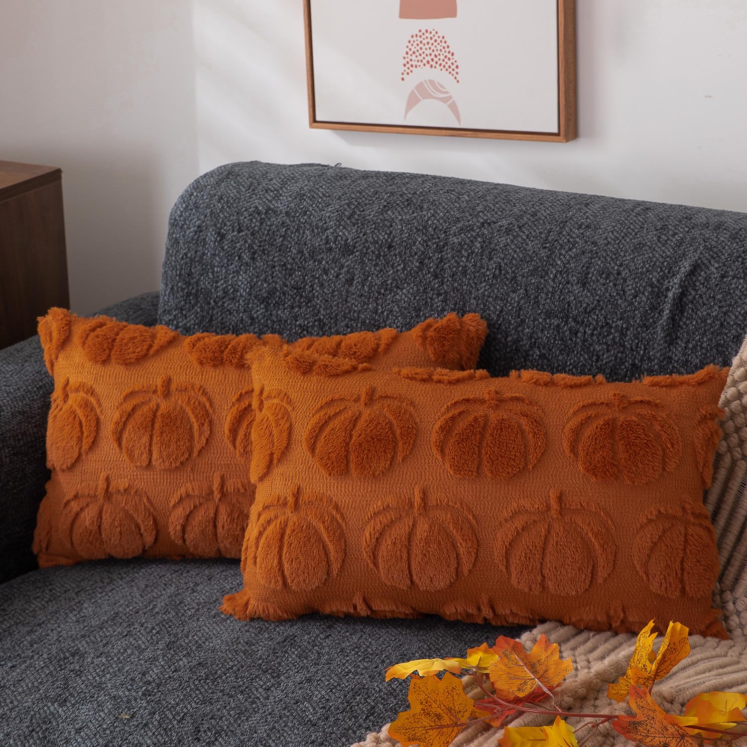 DFXSZ Fall Pillow Covers 12x20 Set of 2 Fall