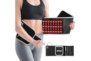 Opove Red Light Therapy Belt with Four Modes, Near-Infrared Light Therapy for Tissue Repair, Resolve Inflammation, Relieve Joint & Back Pain, Portable Lipo Wrap for Body, 660nm & 850nm Wavelengths,R1