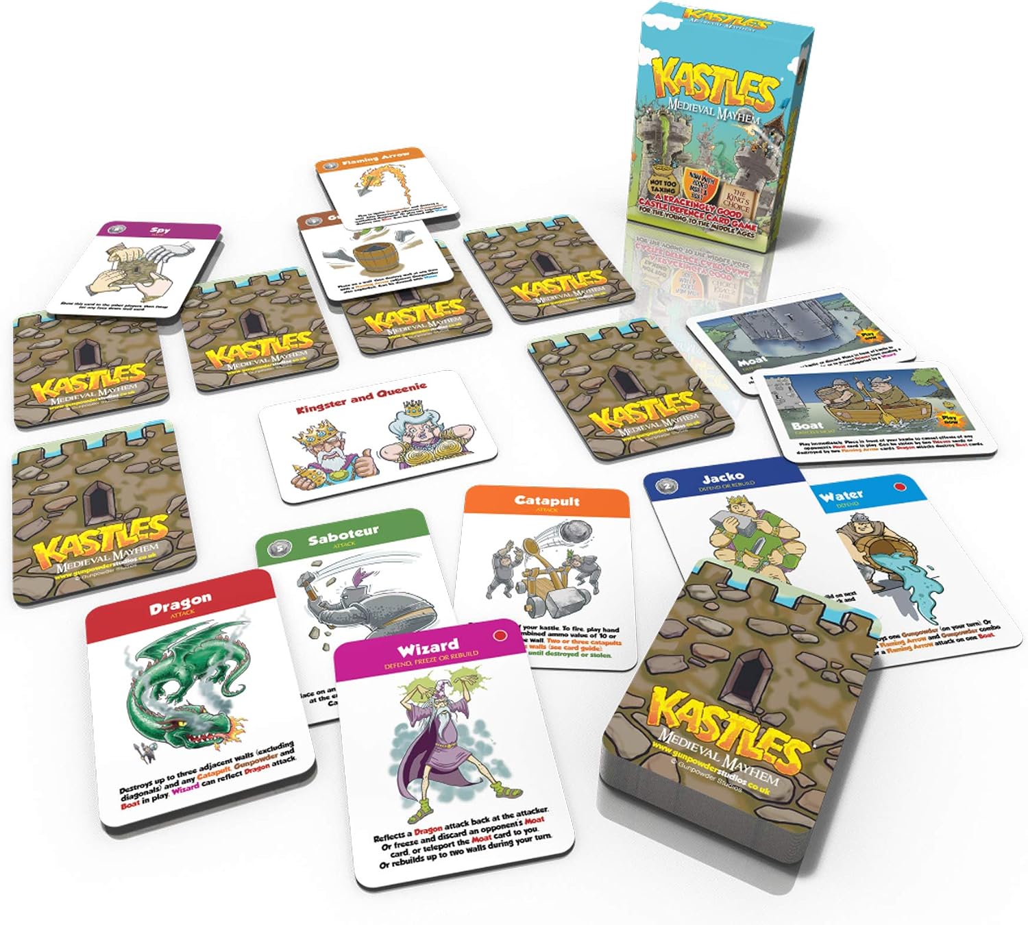 KASTLES is a popular Castle Defence Card Game, Multicolor, Small - Image 3